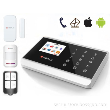 Intelligent Smart Touch Panel Style GSM Alarms (KR-8218G)